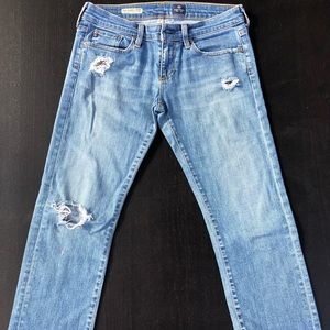 Adriano Goldschmied (AG) women’s The Tomboy Crop relaxed straight crop jeans